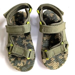 Cat & Jack Green Camouflage Kids Sandals